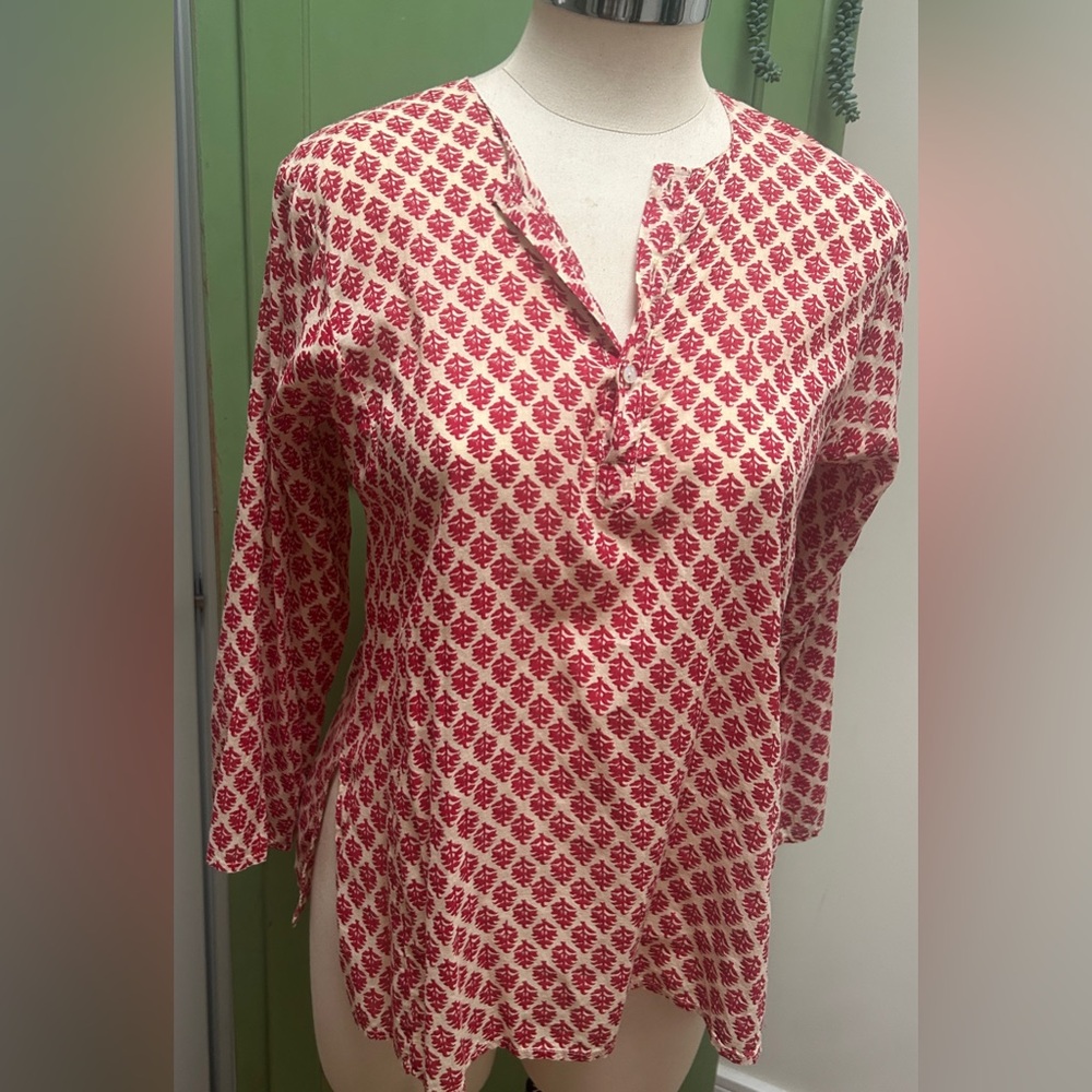 Beautiful block print top.